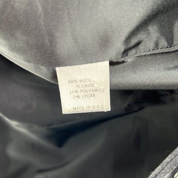 Theory Pinstripe One Button Blazer - Black/Silver - 0 - Picture 4 of 5